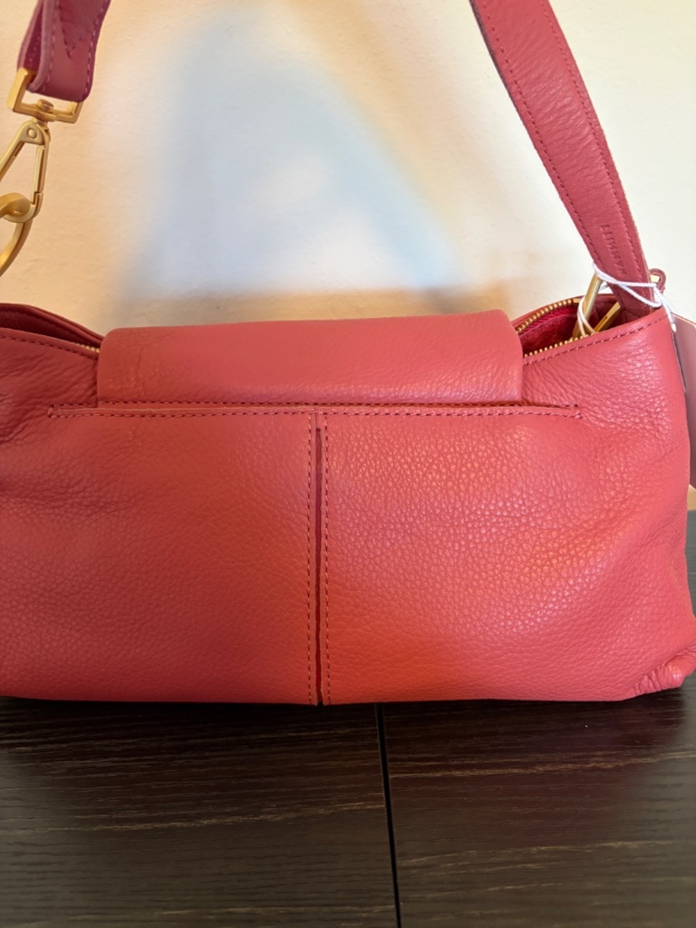 🌸 NWT Hammitt VIP Medium Crossbody - Rogue Pink Leather & Brushed Gold Rivets! - Picture 3 of 11
